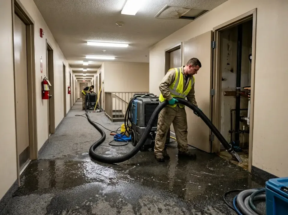 multi-unit-apartment-hallway-f-005 — frequently asked questions, Emergency Burst Pipe Water Extraction & Removal in Dennis P…